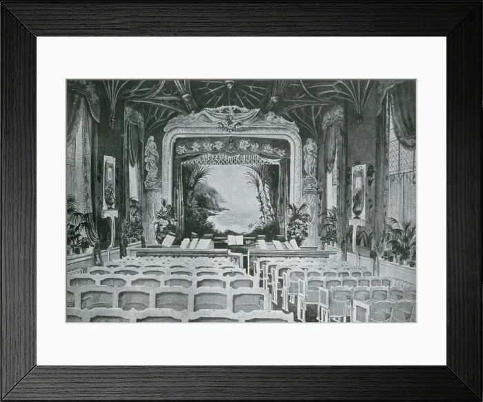 Framed Print : The Private theatre at Anglesey Castle Framed Print : The Private theatre at Anglesey Castle