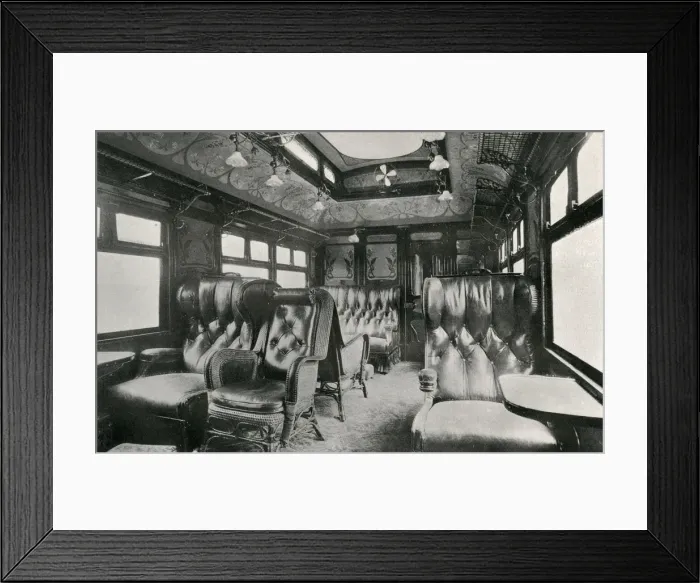 Framed Print : Smoking car of the Cote d Azur Express
