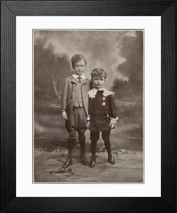 Framed Print : Lady Violet Brasseys sons, Cyril and Gerard Framed Print : Lady Violet Brasseys sons, Cyril and Gerard