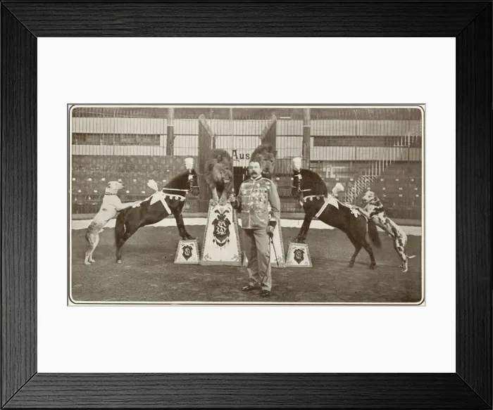 Framed Print : Herr Seeth and his performing animals, London Hippodrome Framed Print : Herr Seeth and his performing animals, London Hippodrome