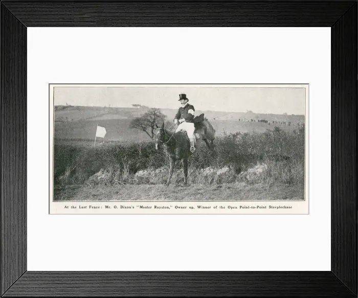 Framed Print : Oliver Dixon on Master Royston