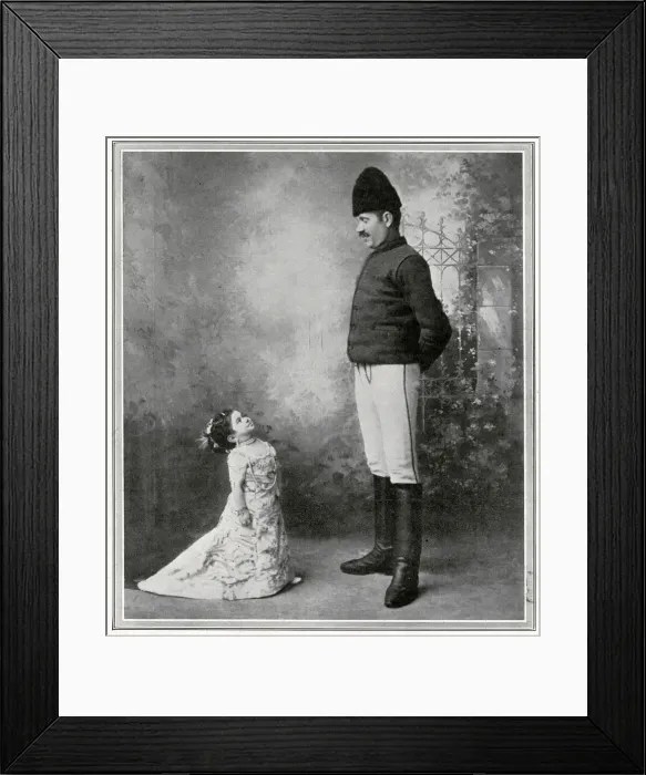 Framed Print : Mlle. Anita, the Doll Lady, and her brother Framed Print : Mlle. Anita, the Doll Lady, and her brother