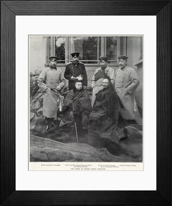 Framed Print : Royal group taken at Palais Edinburgh, Coburg Framed Print : Royal group taken at Palais Edinburgh, Coburg