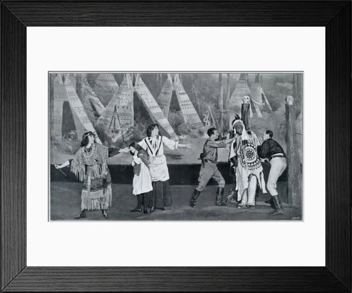 Framed Print : The Redskins at the London Hippodrome
