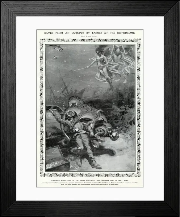 Framed Print : The Treasure Ship in Fairy Seas, London Hippodrome Framed Print : The Treasure Ship in Fairy Seas, London Hippodrome