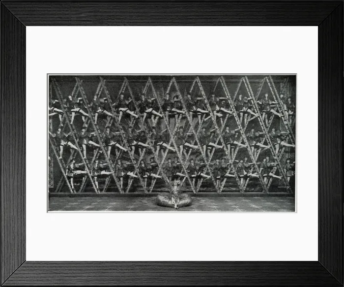 Framed Print : Shirley Kellogg & chorus in Zig-Zag, Hippodrome Framed Print : Shirley Kellogg & chorus in Zig-Zag, Hippodrome