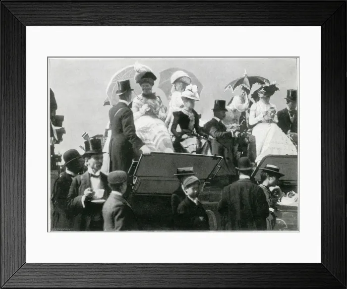 Framed Print : Ascot Week 1900