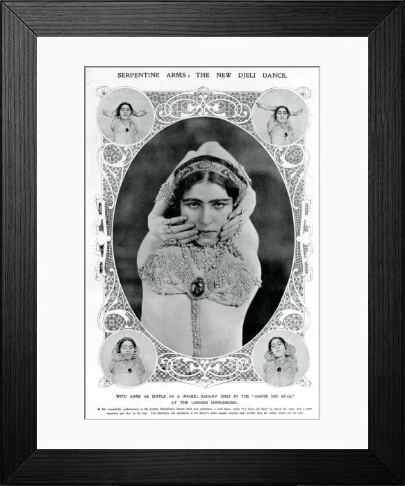 Framed Print : Sahary Djeli, oriental dancer Framed Print : Sahary Djeli, oriental dancer