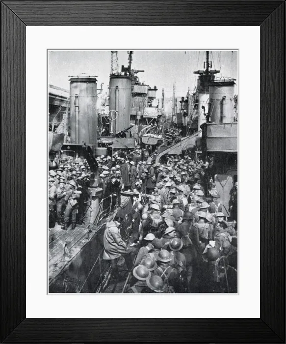 Framed Print : Return of British Expeditionary Force from Dunkirk, WW2 Framed Print : Return of British Expeditionary Force from Dunkirk, WW2