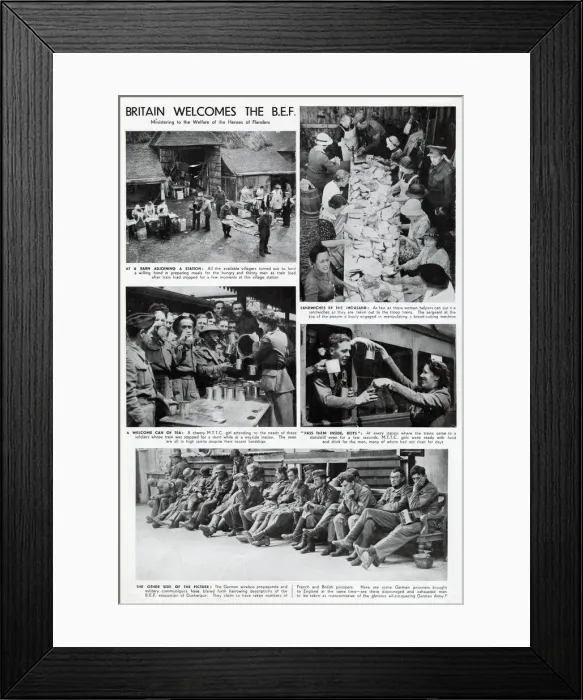 Framed Print : Return of British Expeditionary Force from Dunkirk, WW2 Framed Print : Return of British Expeditionary Force from Dunkirk, WW2