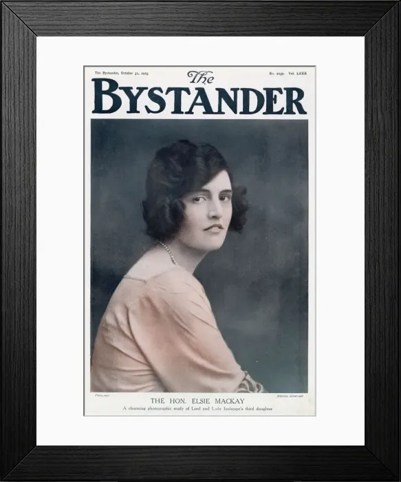 Framed Print : Bystander cover - Elsie Mackay (Poppy Wyndham)