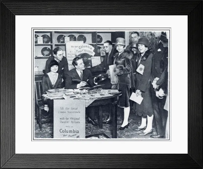 Framed Print : Jack Buchanan signing records Framed Print : Jack Buchanan signing records