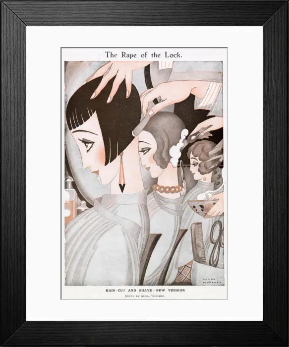 Framed Print : The Rape of the Lock by Gerda Wegener Framed Print : The Rape of the Lock by Gerda Wegener