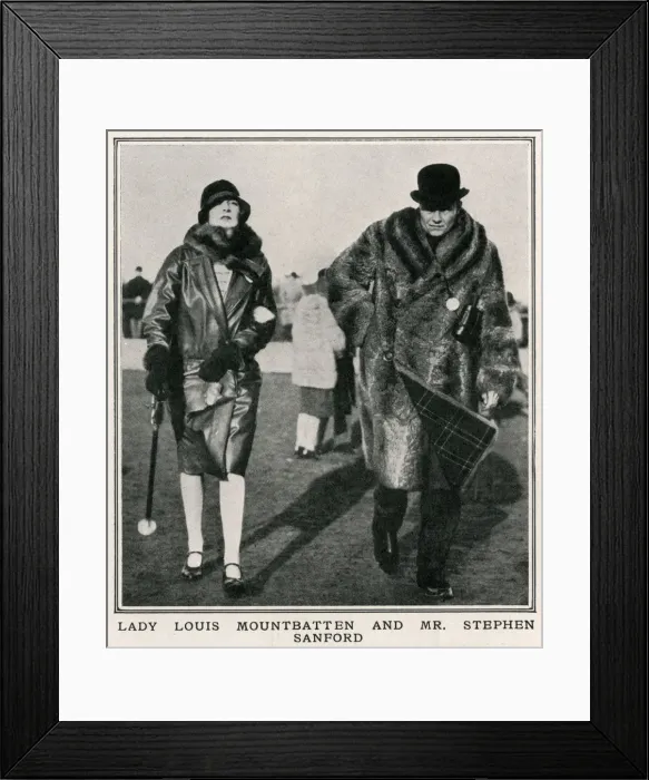 Framed Print : Lady Edwina Mountbatten and Mr Stephen Laddie Sanford Framed Print : Lady Edwina Mountbatten and Mr Stephen Laddie Sanford