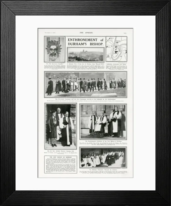 Framed Print : Enthronement of Durhams Bishop Framed Print : Enthronement of Durhams Bishop