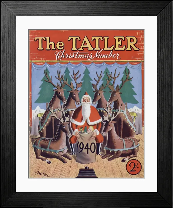 Framed Print : Tatler Christmas Number front cover, 1940 Framed Print : Tatler Christmas Number front cover, 1940