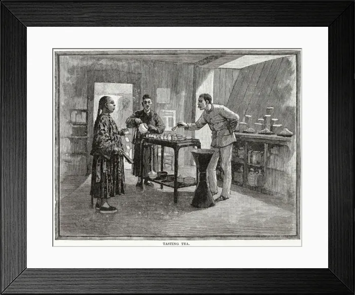 Framed Print : Tasting tea, China Framed Print : Tasting tea, China