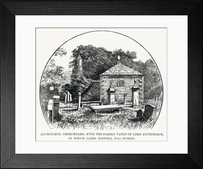 Framed Print : Auchinleck churchyard, burial place of James Boswell Framed Print : Auchinleck churchyard, burial place of James Boswell