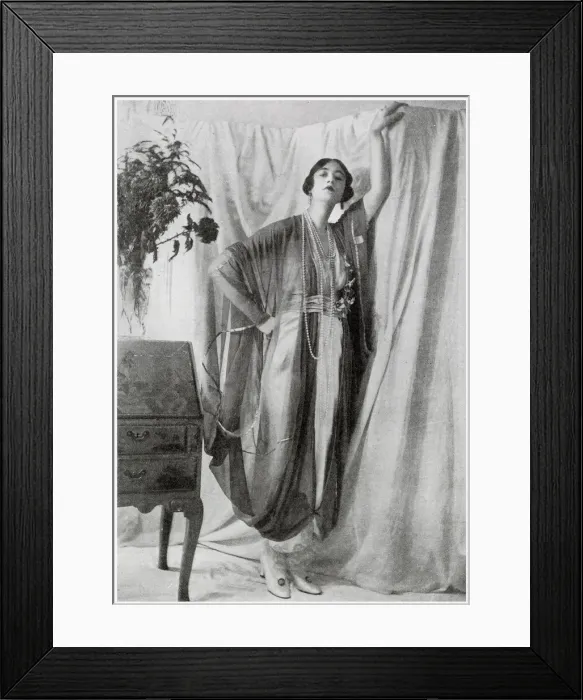 Framed Print : A negligee of Eastern inspiration by Lucile Framed Print : A negligee of Eastern inspiration by Lucile