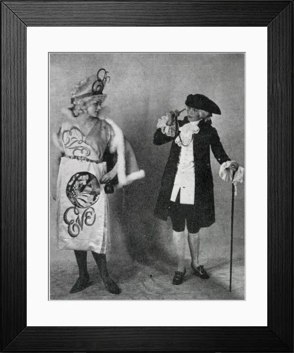Framed Print : The Tatler and Eve at the Advertising Ball - fancy dress