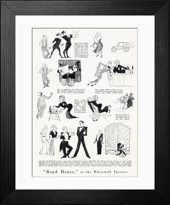 Framed Print : Road House at the Whitehall Theatre