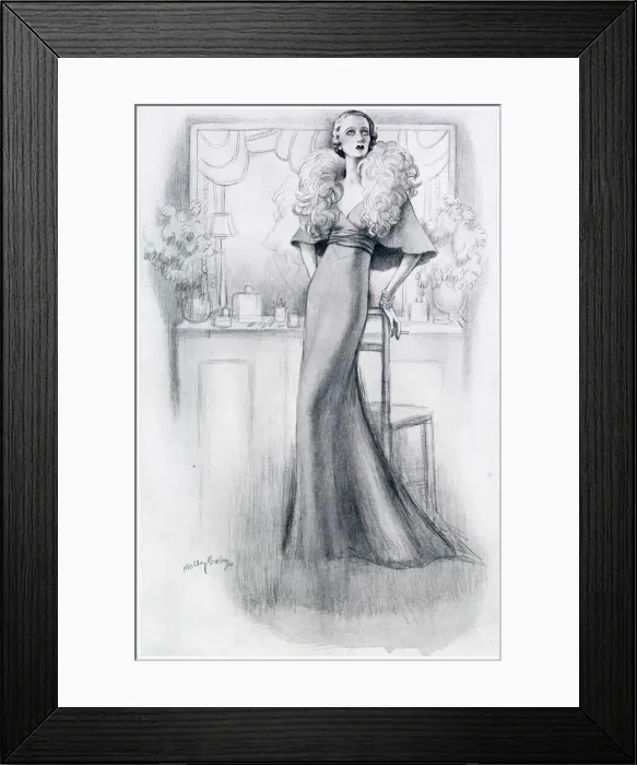 Framed Print : Gertrude Lawrence in Molyneux Framed Print : Gertrude Lawrence in Molyneux