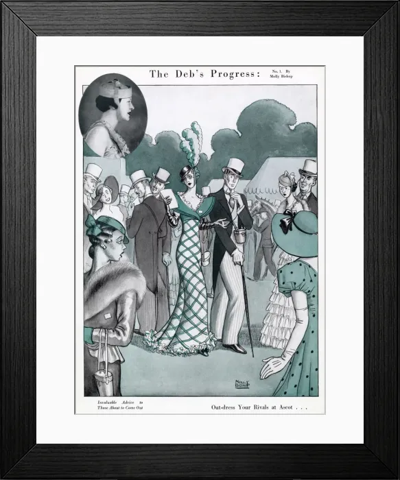 Framed Print : The Debs Progress by Molly Bishop Framed Print : The Debs Progress by Molly Bishop