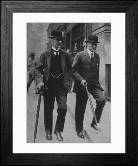 Framed Print : Neville and Austen Chamberlain