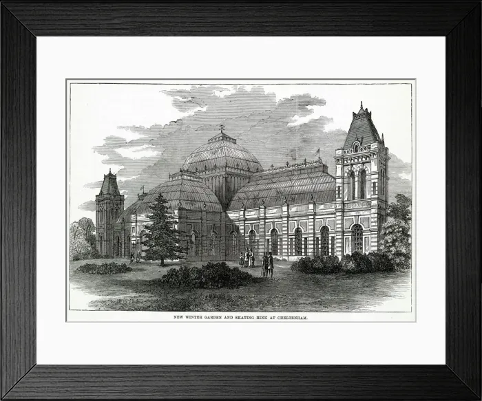 Framed Print : New Winter Garden & Skating Rink at Cheltenham