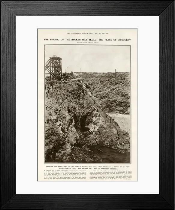 Framed Print : Photograph of the lead and zinc mine in Broken Hill, Northern Rhodesia (now Kabwe Framed Print : Photograph of the lead and zinc mine in Broken Hill, Northern Rhodesia (now Kabwe