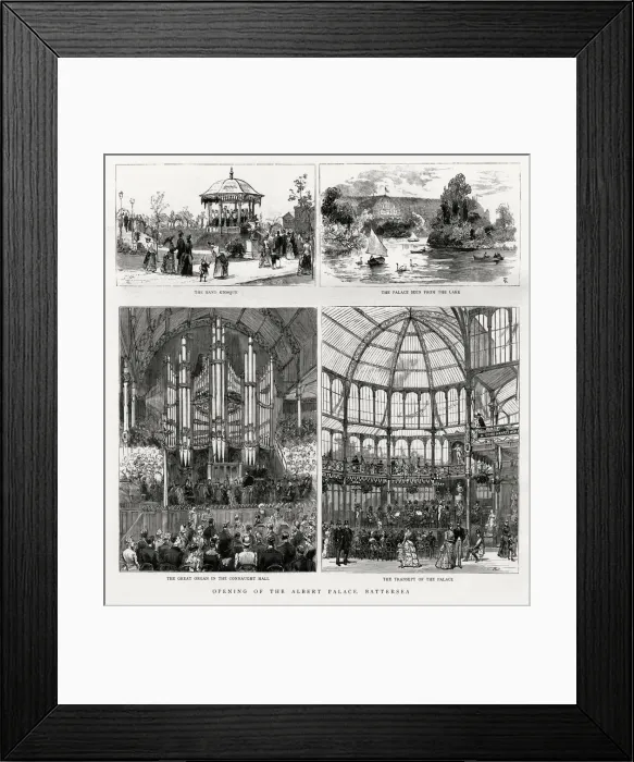 Framed Print : Opening of the Albert Palace in Battersea, London in 1885