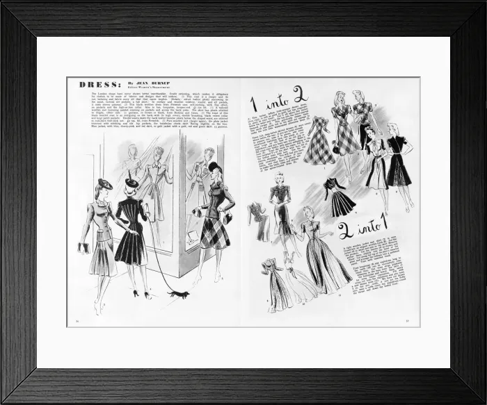 Framed Print : Dress 2 into 1 by Jean Burnup
