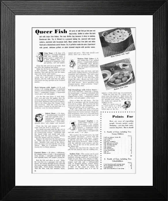 Framed Print : Queer fish, 1943 Framed Print : Queer fish, 1943