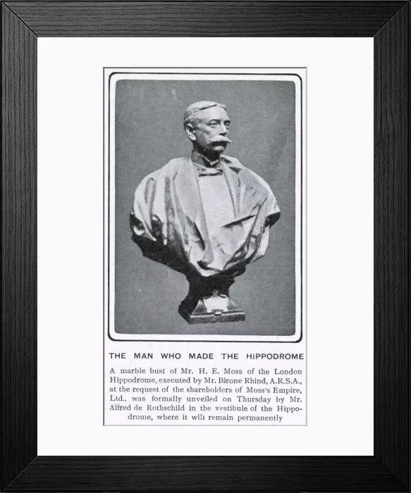 Framed Print : Bust of (Sir) Edward Moss Framed Print : Bust of (Sir) Edward Moss