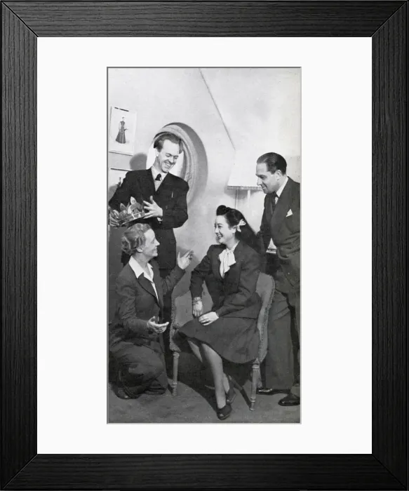 Framed Print : Robert Nesbitt, Charles Reading, Joan Davis, Stella Moya Framed Print : Robert Nesbitt, Charles Reading, Joan Davis, Stella Moya