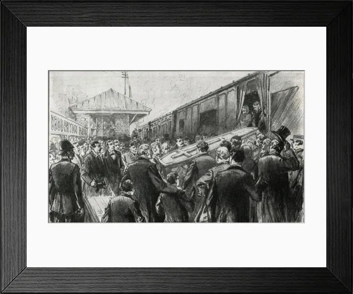 Framed Print : Funeral of William Ewart Gladstone, four times British Prime Minister