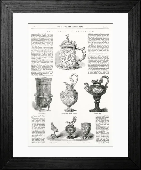 Framed Print : The Loan Collection Exhibition - South Kensington: (left to right from top) Ivory Tankard Framed Print : The Loan Collection Exhibition - South Kensington: (left to right from top) Ivory Tankard
