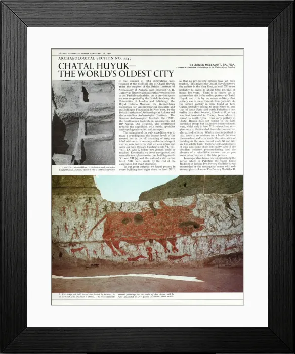 Framed Print : Catalhoyuk (Catal Hoyuk and Catal Huyuk) - a very large Neolithic Framed Print : Catalhoyuk (Catal Hoyuk and Catal Huyuk) - a very large Neolithic