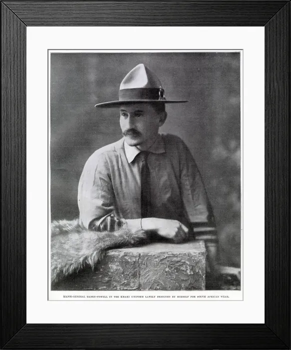 Framed Print : Robert Baden-Powell, 1st Baron Baden-Powell Framed Print : Robert Baden-Powell, 1st Baron Baden-Powell