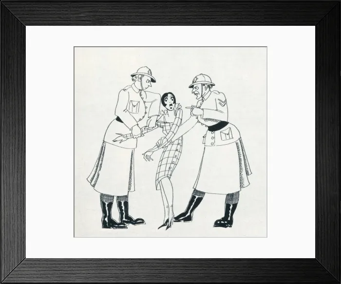 Framed Print : Anna Zinkiesen - Mariegold in Society -... ushered into the presence of Two Female