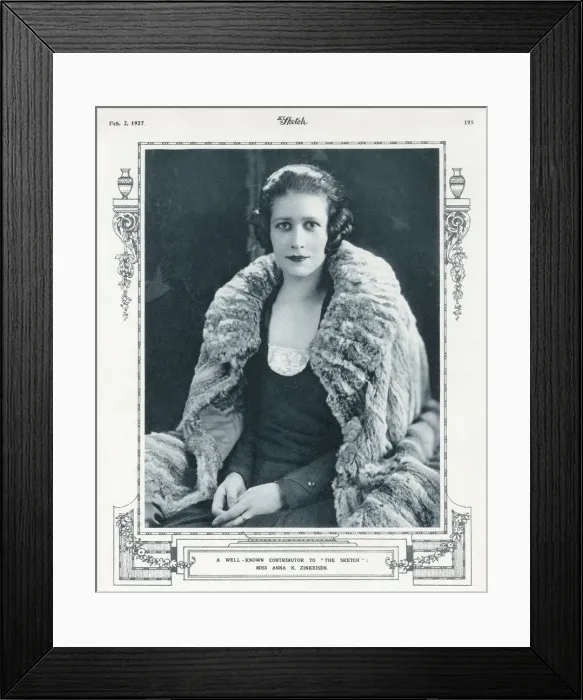 Framed Print : Miss Anna Katrina Zinkeisen (1901-1976) - Scottish painter and artist Framed Print : Miss Anna Katrina Zinkeisen (1901-1976) - Scottish painter and artist