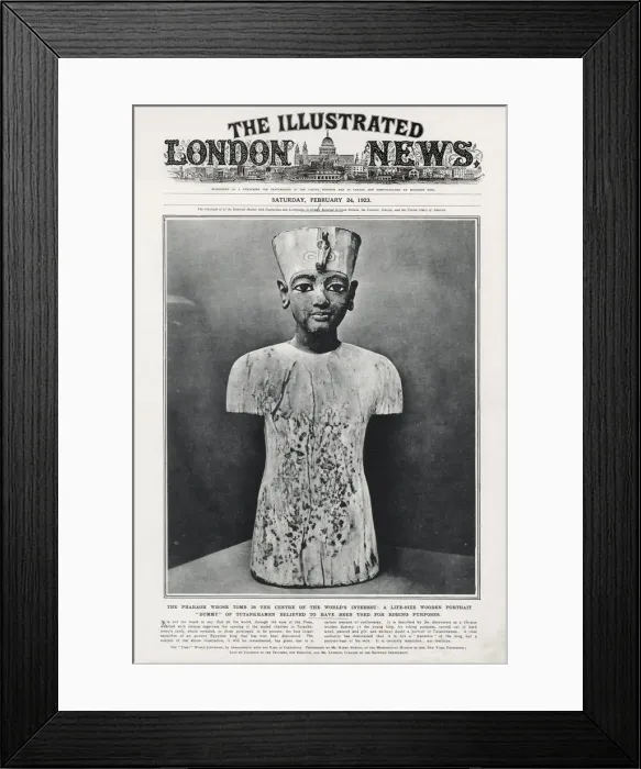 Framed Print : Wooden portrait dummy of Tutankhamun Framed Print : Wooden portrait dummy of Tutankhamun