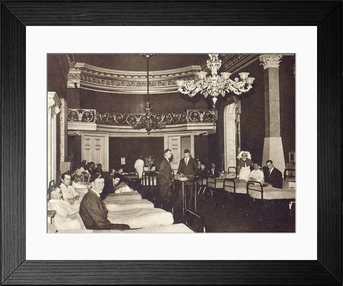 Framed Print : A Grand English Country Home - Goodwood House in Sussex - converted to a modern war Framed Print : A Grand English Country Home - Goodwood House in Sussex - converted to a modern war