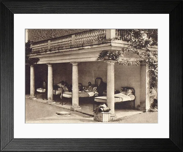 Framed Print : A Grand English Country Home - Goodwood House in Sussex - converted to a modern war Framed Print : A Grand English Country Home - Goodwood House in Sussex - converted to a modern war