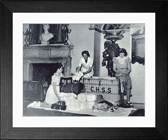 Framed Print : WW2 - Hall Barn, near Beaconsfield, which was re-purposed during wartime to Framed Print : WW2 - Hall Barn, near Beaconsfield, which was re-purposed during wartime to