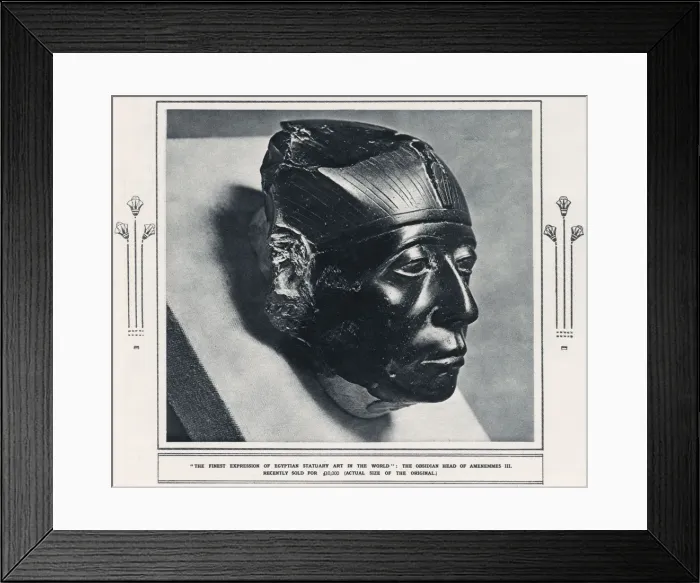 Framed Print : The superbly-carved Obsidian Head of Pharoah Senusret III - Egypt, Middle Kingdom Framed Print : The superbly-carved Obsidian Head of Pharoah Senusret III - Egypt, Middle Kingdom