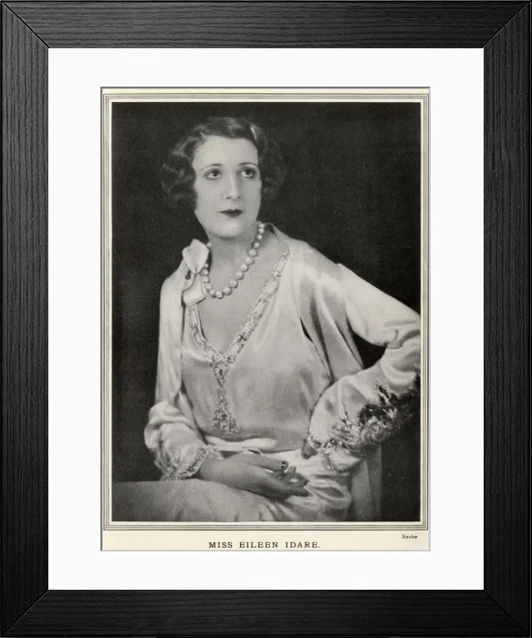 Framed Print : Miss Eileen Idare, in private life Mrs. George Mitchell Framed Print : Miss Eileen Idare, in private life Mrs. George Mitchell