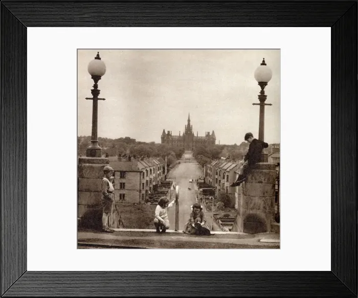Framed Print : A view of Fettes College in Edinburgh. Date: 1955 Framed Print : A view of Fettes College in Edinburgh. Date: 1955