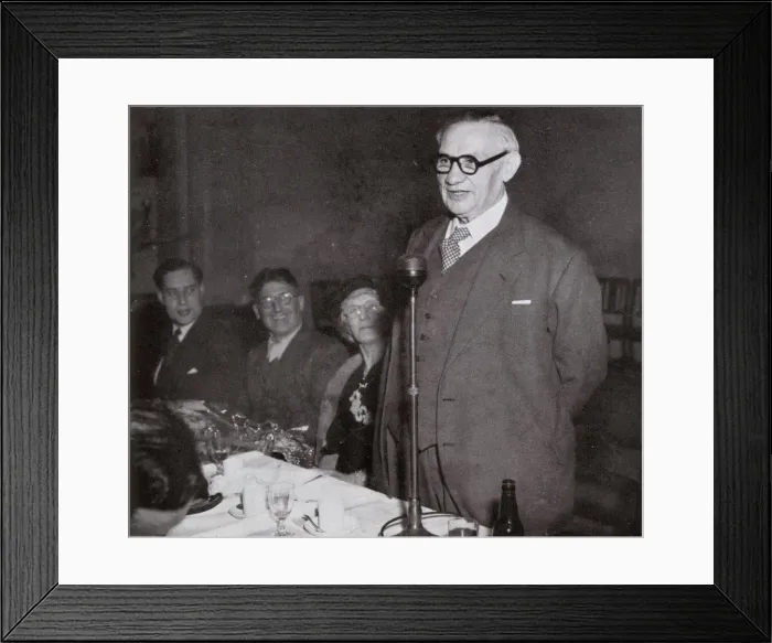 Framed Print : Ernest Bevin giving speech at East Woolwich