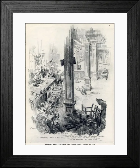 Framed Print : Sad scenes at Rainbow Corner, the American Red Cross Club in Shaftesbury Avenue Framed Print : Sad scenes at Rainbow Corner, the American Red Cross Club in Shaftesbury Avenue